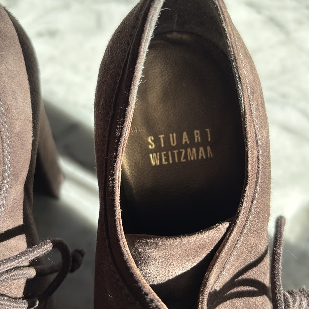 Stuart Whitzman Closed Toe Half Boot Size 6m - image 5